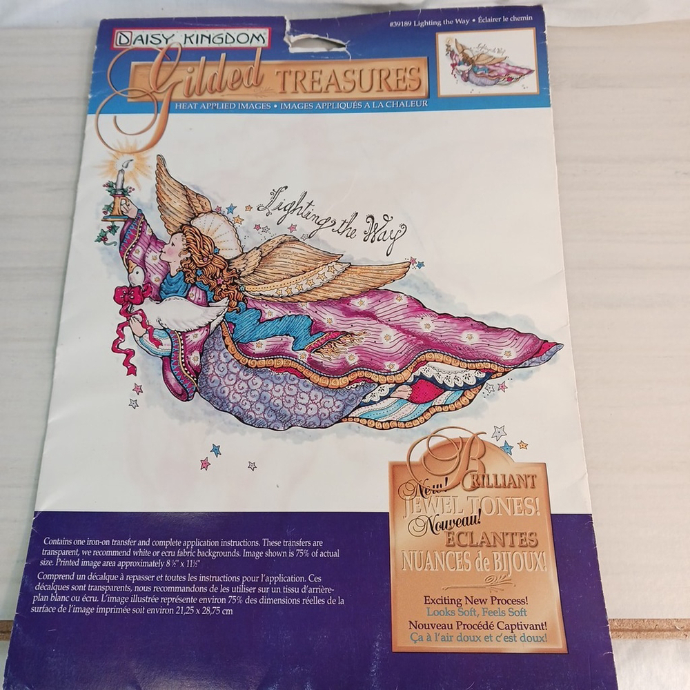 Daisy Kingdom Gilded Treasures Iron On Transfers 1996